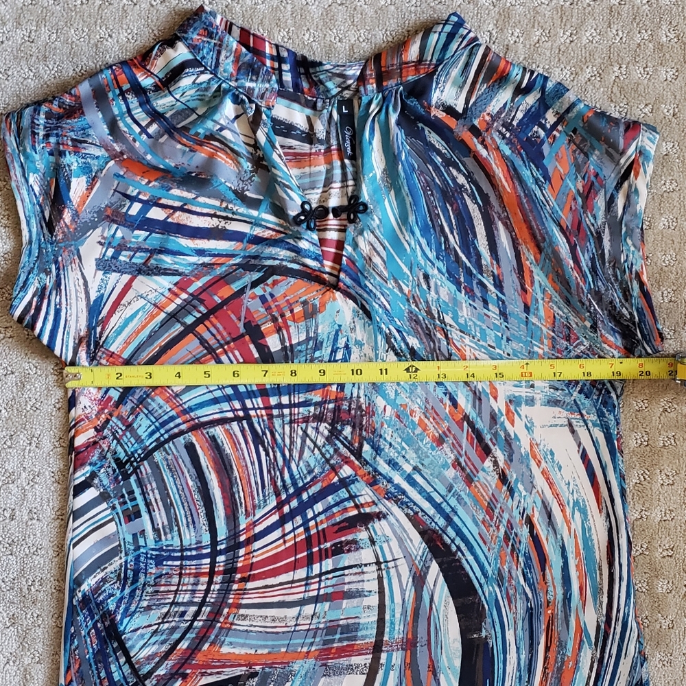 Viereck Mandarin Midi Dress w/ Tie Size L - Picture 5 of 8